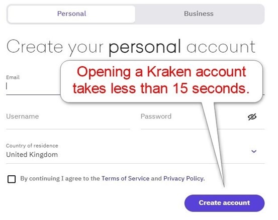 Kraken open account Kraken open account
